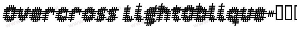 Overcross LightOblique字体转换